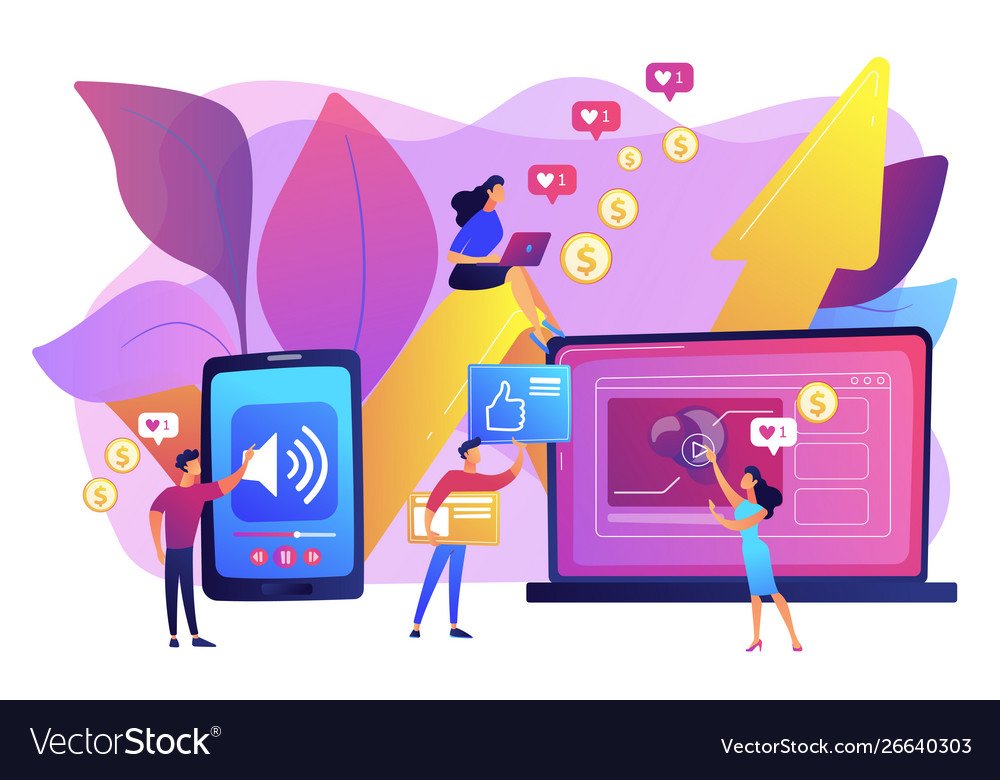 high roi content concept vector 26640303