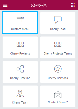 Menu training in website design