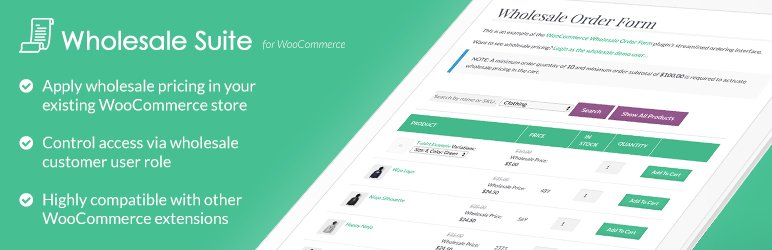 Wholesale Prices for WooCommerce by Wholesale Suite