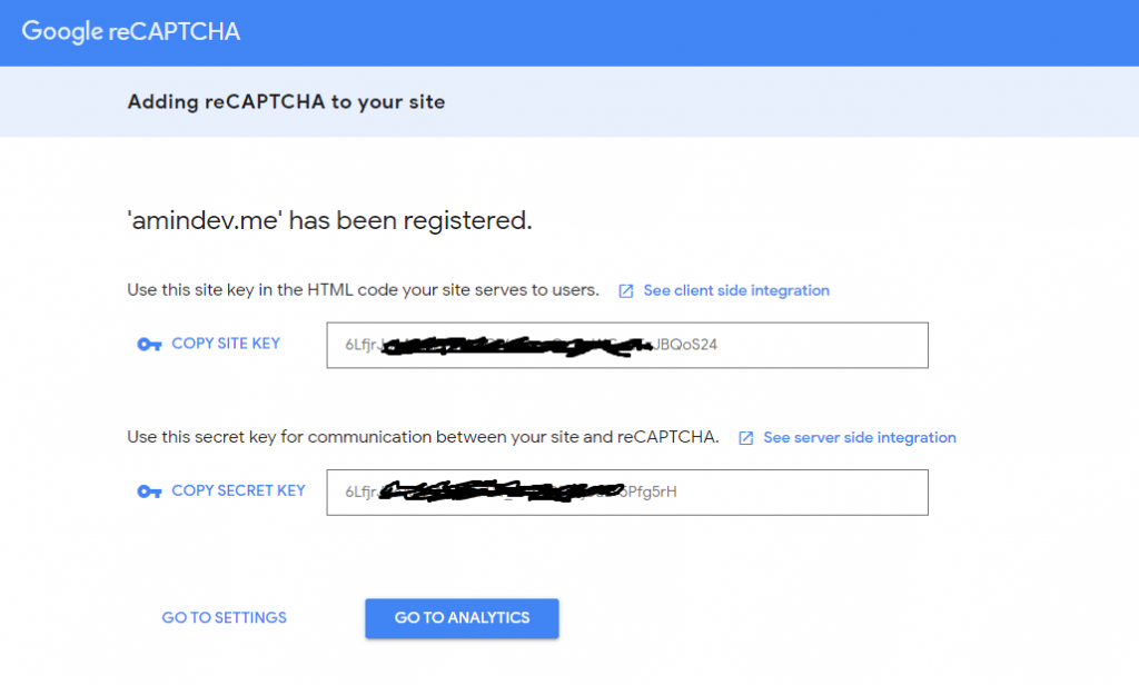 google-captcha-get-site-and-secret-kies