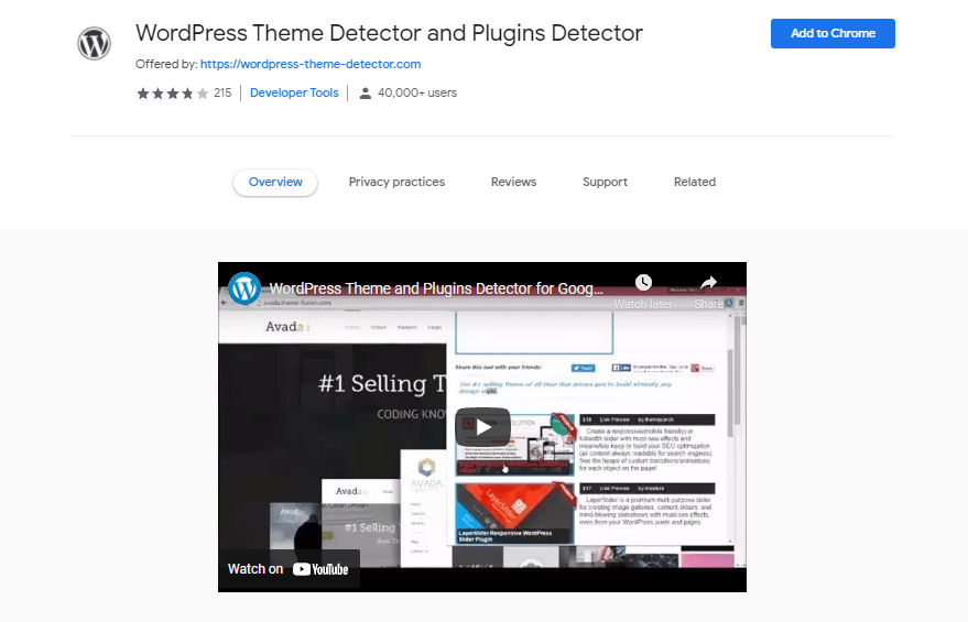 wordpress theme detector